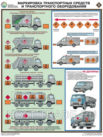 Плакат "Перевозка опасных грузов автотранспортом" фото #216