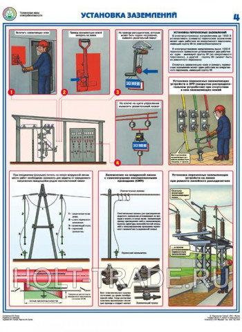 Плакат "Технические меры электробезопасности" фото #256