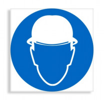 Знак M 02 "Работать в защитной каске (шлеме)"