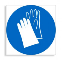 Знак M 06 "Работать в защитных перчатках"