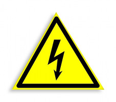 Знак W 08 "Опасность поражения электрическим током"